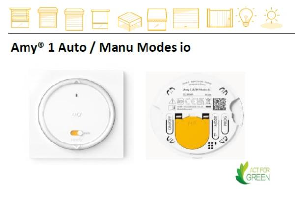 Somfy Amy® 1 Auto / Manu Modes io 1